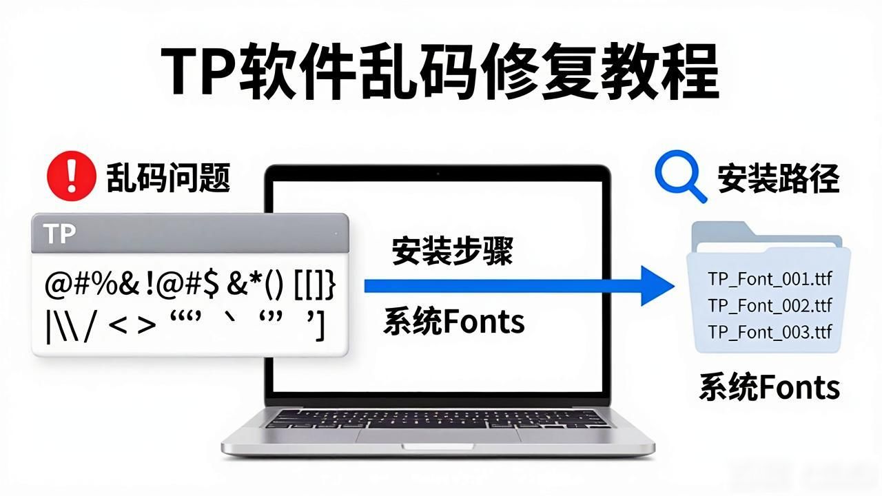 TP官方下载字体乱码怎么办？一招解决显示异常问题
