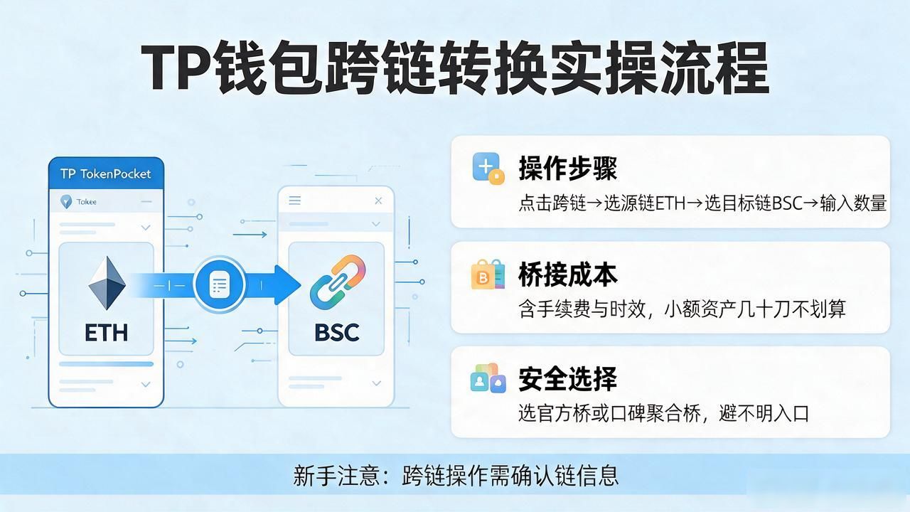 tp钱包怎么转换？换币跨链实操流程，新手别在这几步吃亏