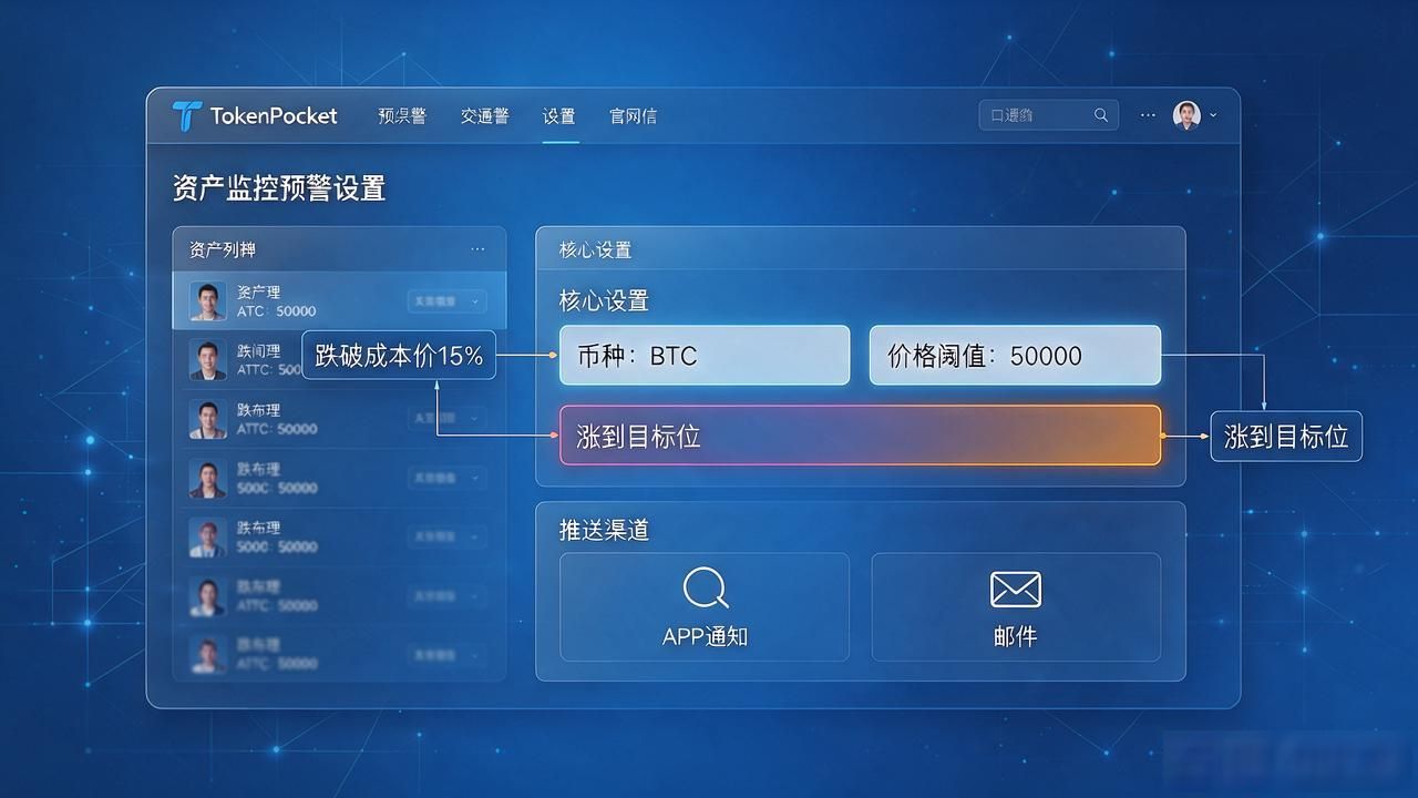 TokenPocket怎么设置资产监控预警？官网操作指南来了