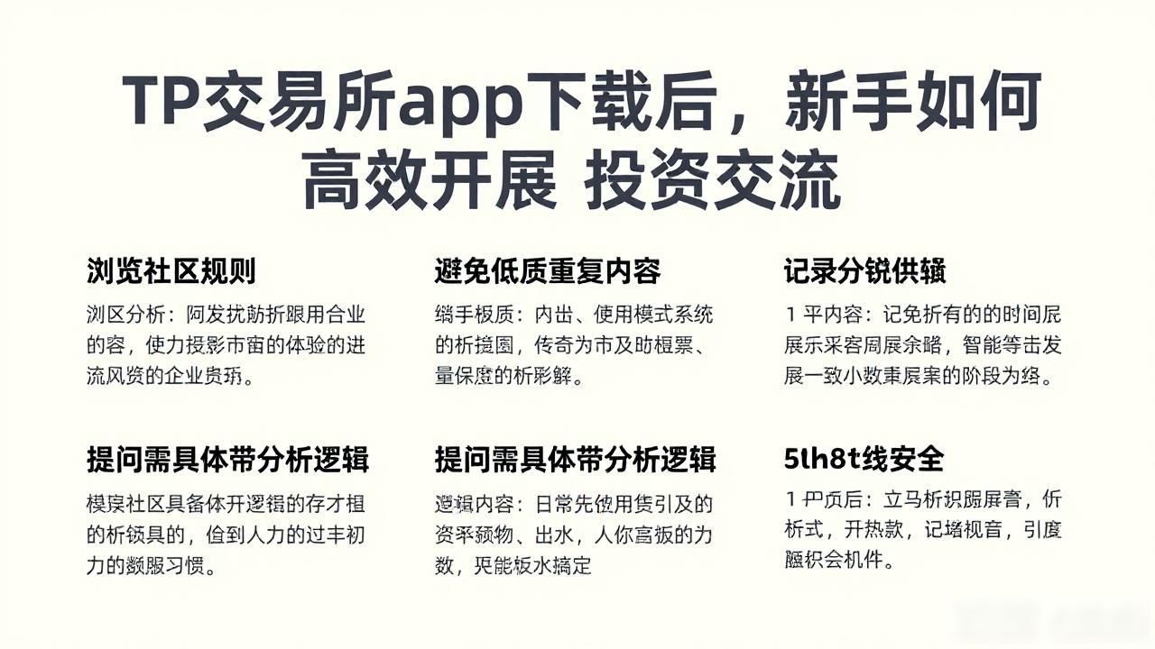 TP交易所app下载后，新手如何高效开展投资交流