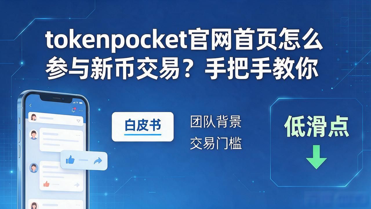 tokenpocket官网首页怎么参与新币交易？手把手教你