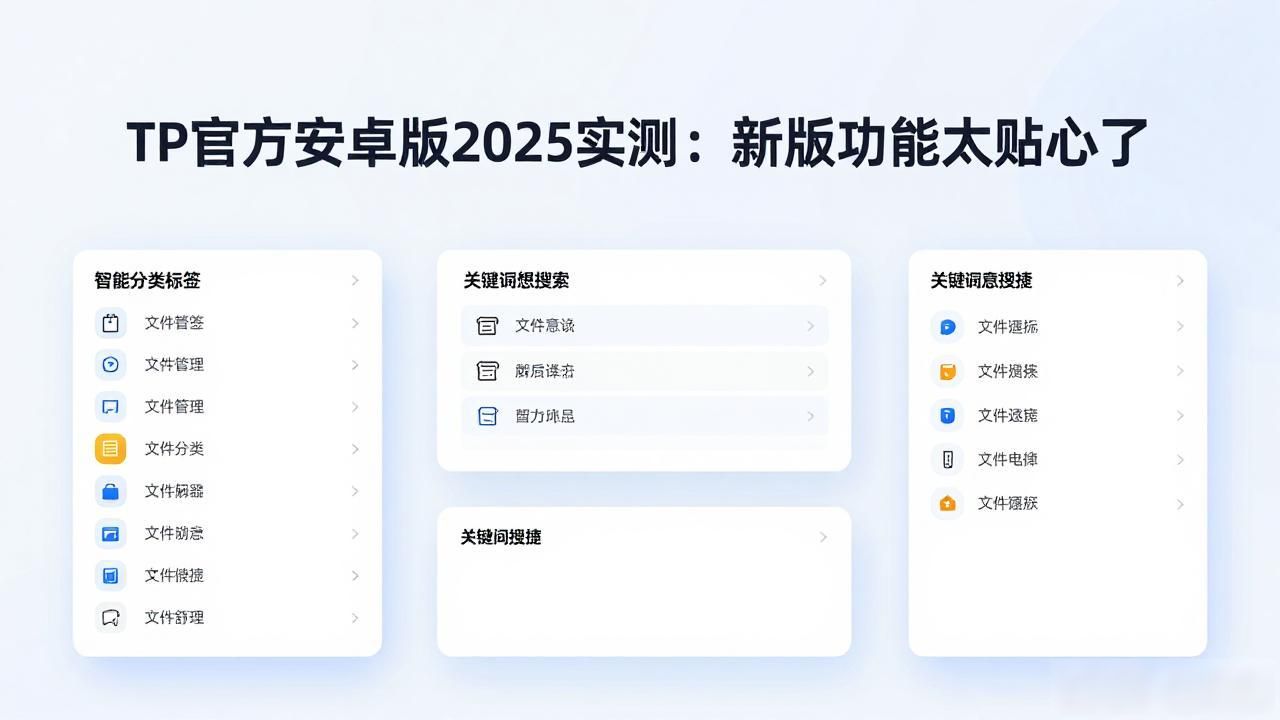 TP官方安卓版2025实测：新版功能太贴心了